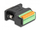 Adapter DELOCK D Sub 9 mashkull në terminal block, me buton shtypës, i gjelbër