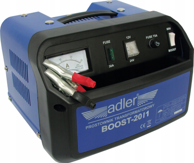 Karikues akumulatorësh Adler BOOST-20/1, 12/24V, 60-200Ah, blu e zi