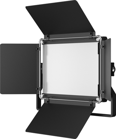 Dritë LED Newell Vividha Max RGB, panel profesional me barn doors, e zezë