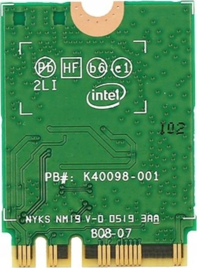 Adapter rrjeti Intel Wi-Fi 6 AX200, M.2 2230, Bluetooth 5.0, 802.11ax