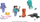 Figurë aksion Minecraft Glow Squid, 3.25", me aksesore, jeshile