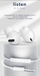 Kufje in-ear me tela Jellico EP3A me mikrofon, kabllo 1.2 m, jack 3.5 mm, ngjyrë e bardhë