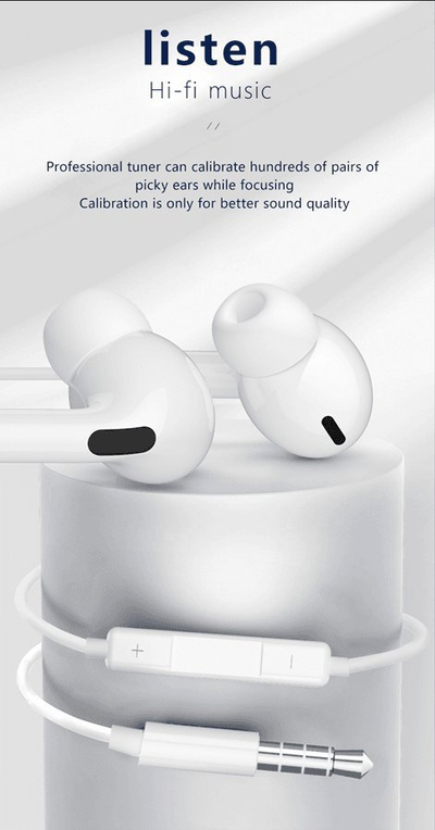 Kufje in-ear me tela Jellico EP3A me mikrofon, kabllo 1.2 m, jack 3.5 mm, ngjyrë e bardhë
