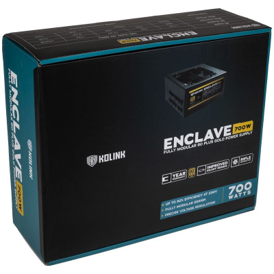Furnizues energjie Kolink KL-G700FM Enclave, 700W, 80 Plus Gold, i zi