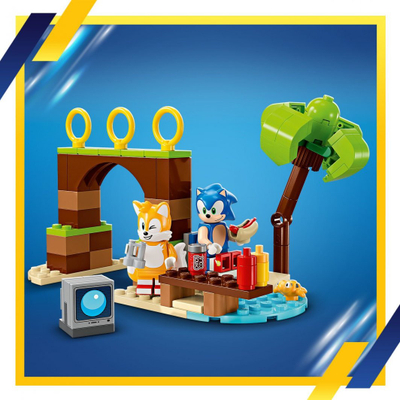 Lodër ndërtuese LEGO Sonic Tails Adventure Boat 76997, set me varkë, 8+, shumëngjyrëshe