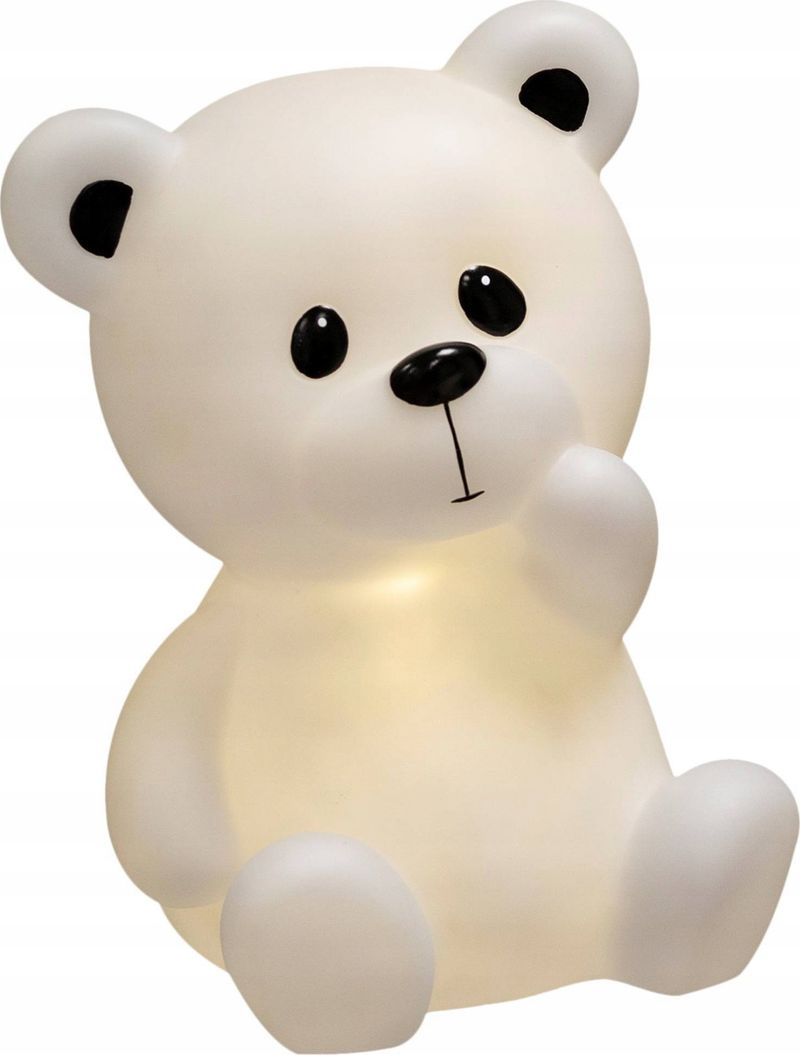 Dritë nate Atmosphera Teddy Bear XL, 30cm, dekorative, e bardhë