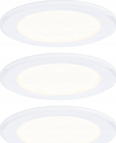 Set spote t’futme për mobilje Paulmann LED, 3x2.5W, 65mm, të bardha