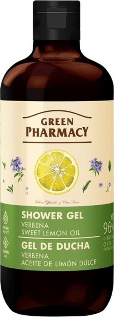 Xhel dushi Green Pharmacy me verbinë dhe vaj limoni, hidratues, vegan