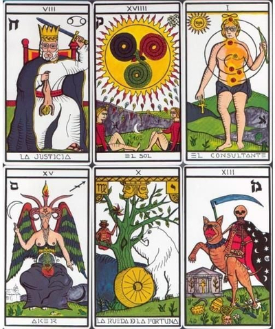 Karta tarot Fournier Esoteric Tarot, 78 karta, 12 x 7 cm, shumëngjyrëshe