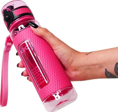 Шише за вода Kiro Pink KI5044PN, 450 ml, пластика тритан, розова