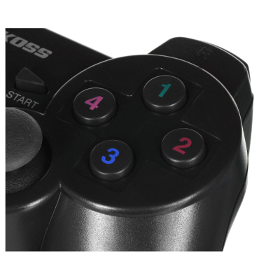 Gamepad pa tel Vakoss GP-4705BK, USB, Dual Shock, i zi