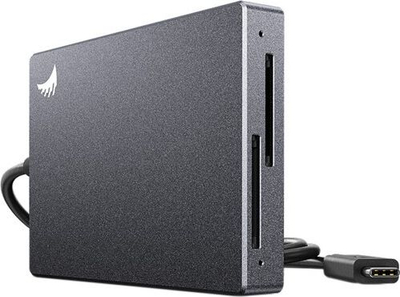 Lexues dyfishtë kartash SD Angelbird Dual, USB‑C 10 Gb/s, UHS‑II, gri