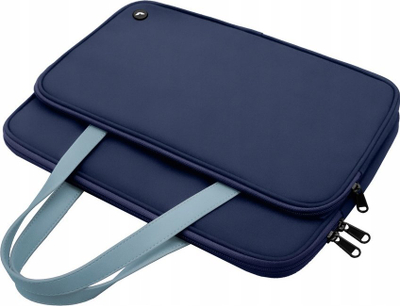 Çantë laptopi JCPAL Cartella Milan, 13-14", rezistente ndaj ujit, blu e errët