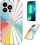 Kapak telefoni Tech21 Evo Art Rainbow Star, për iPhone 13 Pro, i tejdukshëm me shumë ngjyra