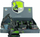 Lodër eskavator metal Dromader 1320436, model die cast, gri jeshile