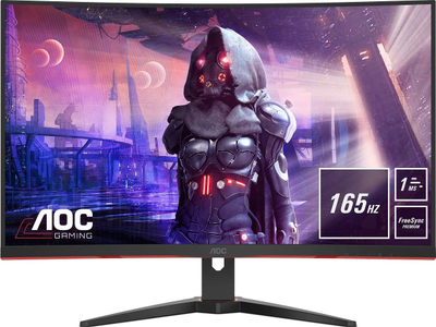 Monitori AOC C32G2AE, 31.5" (80cm), Full HD, e zezë