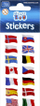Stickerë STICKERBOO Flags of Countries, 66x180 mm, shumëngjyrëshe