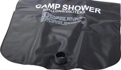 Dush kampingu me diell Camp Shower, 20L, palosës, i zi