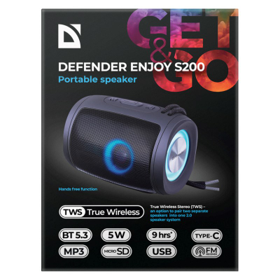 Altoparlant Bluetooth Defender Enjoy S200, TWS, radio FM, i zi