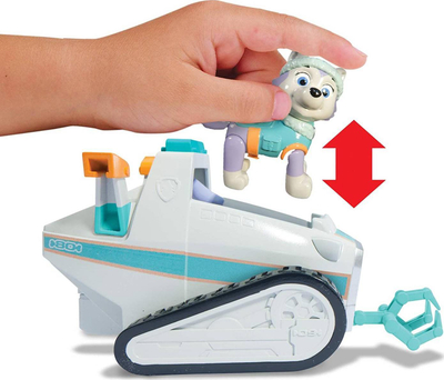 Lodër makinë PAW Patrol Everest Snow Plow, me figurë, shumëngjyrëshe