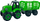 Lodër traktor Leantoys DIY, me rimorkio, me kaçavidë, jeshil