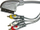 Kabllo SCART në 4x RCA, 1.5m, audio video, shumëngjyrëshe