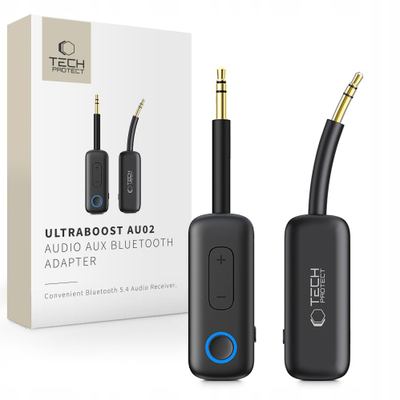 Adapter audio Bluetooth Tech-Protect Ultraboost AU02, Bluetooth 5.4, 3.5mm AUX, i zi