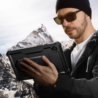 Mbrojtëse tablet Tech-Protect Kevlar Pro Galaxy Tab A9 8.7", me kapak, me këmbë mbajtëse, e zezë