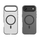 Mbrojtëse telefoni Hurtel Magnetic Sanding, për iPhone 17 Air, MagSafe, mat, e zezë