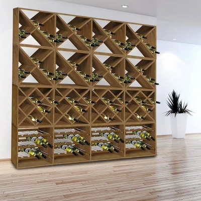Raft vere Kesper Wine Bottle Shelving System 69244, 16 shishe, dru, kafe natyrale