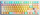 Tastierë mekanike Aula F87Pro V2 Ice Blue, TKL 80%, RGB, e bardhë