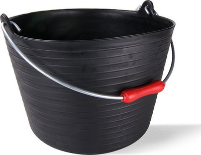 Пластична корпа Лајтбак Модел 2, 20L, со метална рачка, црна