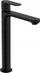Rubinet lavamani Hansgrohe Rebris S 72580670, i naltë, me valvul kullimi, i zi mat