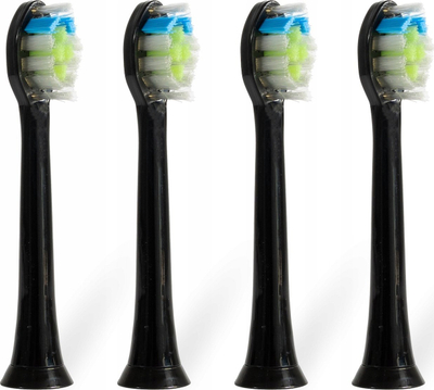 Koka furçe dhëmbësh Oromed Oro Sonic, sonike, set 4 copë, të zeza