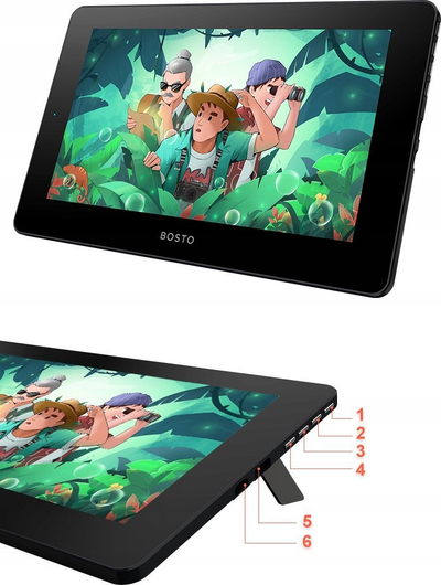 Графички таблет Босто BT-12HD, 11.6\", IPS, црн