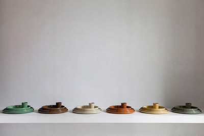 Set pjata buke Revol Caractere, 4 copë, porcelan, shumëngjyrëshe