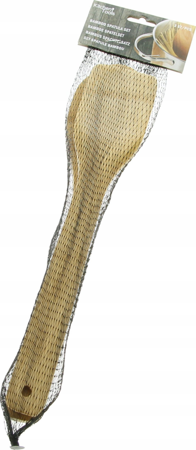 Set veglash kuzhine Kitchen Tools, 3 copë, bambu, ngjyrë natyrale