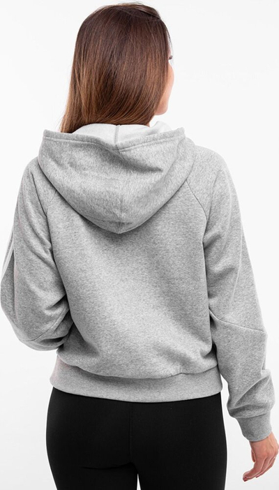 Bluzë me kapuç Adidas Tiro 24 Sweat W IR7509, për goca, xhep kangur, gri