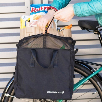 Торба pannier за велосипед Blackburn Local Grocery, 16L, преклоплива, црна