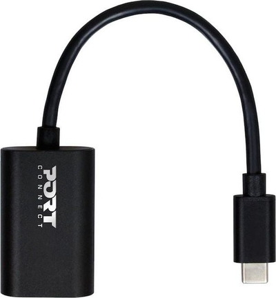 Adapter grafik Port Designs 900127, USB Type C në DisplayPort, 4K 60Hz, ngjyrë e zezë