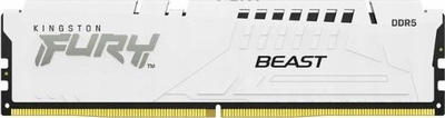 RAM Kingston FURY Beast 32GB DDR5, 6400MT/s, DIMM, e bardhë