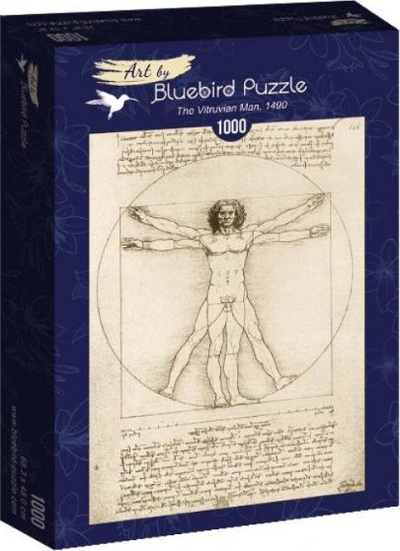 Puzzle Bluebird Vitruvian Man, Leonardo da Vinci, 1000 copa