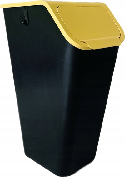 Kosh mbeturinash Bini Yellow, 35L, me filtër aromatik, i verdhë
