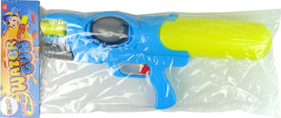 Pistoletë uji Leantoys 10447, depo e madhe uji, lodër për kopsht, blu e verdhë