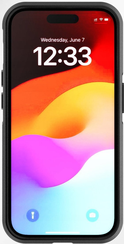 Kapak telefoni 4smarts Defend Magic Stand, për iPhone 15 Plus, MagSafe, i zi