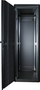 Kabinet rack dyshemeje Lanview RDL36U61BL, 36U, me derë xhami, ngjyrë e zezë