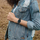 Rrip ore Tech-Protect najlon për Apple Watch 44mm, i përshtatshëm për 6 7 8 9 10 SE Ultra, i zi