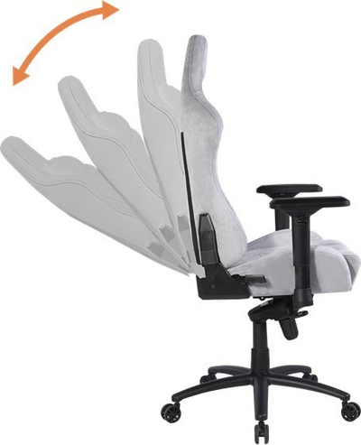 Karrige gaming Deltaco GAM-121-LG, mban deri 130 kg, sedilje 55 cm, gri e çelur