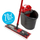 Set mop Vileda Ultramax XL, me kovë, 42 cm, e kuqe e bardhë