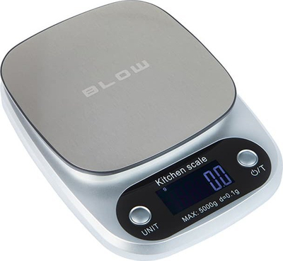 Peshore kuzhine elektronike Blow KS203, me ekran LCD, çelik inox, ngjyrë argjendi
